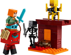 LEGO Minecraft Lava Duel of the Deep, jouet pour les fans de jeux vidéo, forteresse avec figurines dont Alex, Skeleton Wither, Lohe et Strider, cadeau pour filles et garçons de 6 ans 21266 Ensembles de construction Beuche den LEGO-Store