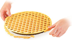 Boîte à biscuits Tescoma, plastique, blanc/jaune, 34 x 33 x 1,8 cm