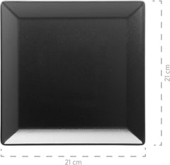 MÄSER Manhattan City service de table en porcelaine pour 6 personnes, noir