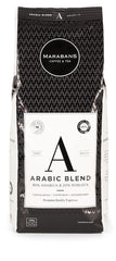 Café en grains Marabans Arabic Blend, paquet de 1 kg - ARABICA 80% ROBUSTA : 20% - Texture crémeuse - Torréfaction 100% naturelle