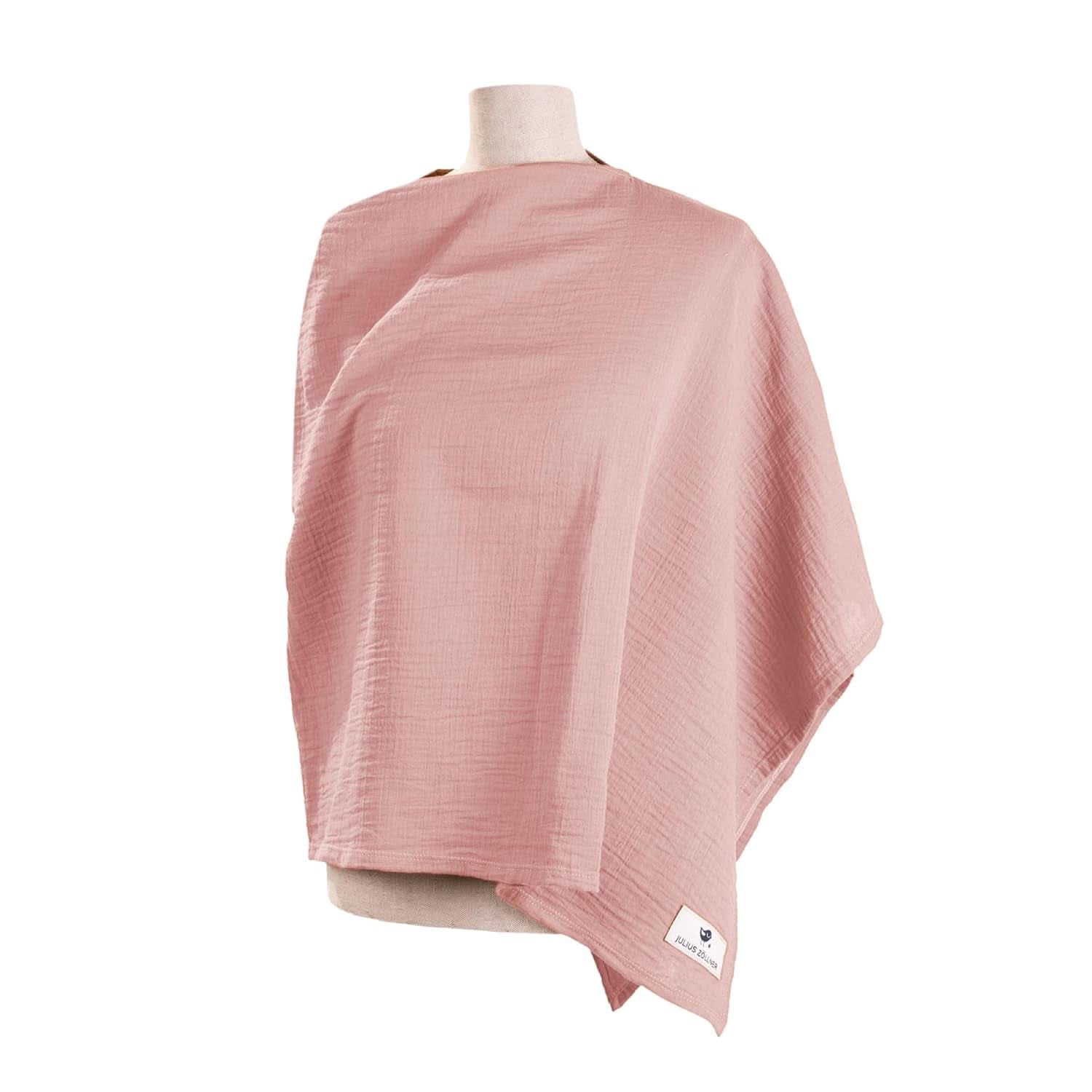 Bluza de alăptare Julius Zöllner din bumbac muselină 100%, OEKO-TEX STANDARD 100, Fabricat în Germania Accesorii Hrana si Alaptare Bebe Naty Shop Roz prafuit