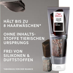 Wella Professionals Color Fresh Mask Cool Espresso - tratament pentru revitalizarea și schimbarea culorii părului - nuanță hrănitoare cu ulei de avocado - pentru păr negru și negru - 150 ml Masca de par Naty Shop