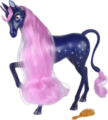 Simba 109483043 - Mia and Me 25cm Sternen Einhorn, Unicorn, Spielpferd mit Sternen am Körper, die im Dunkeln leuchten und Einer Bürste zum Frisieren der Haare, ab 3 Jahren