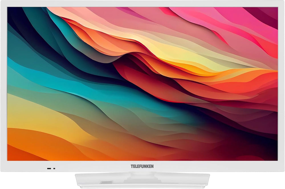 TELEFUNKEN XH24O550M-W TV 24 pouces - TV HD-Ready avec diagonale d'écran de 60 cm et triple tuner intégré, TV LED blanche