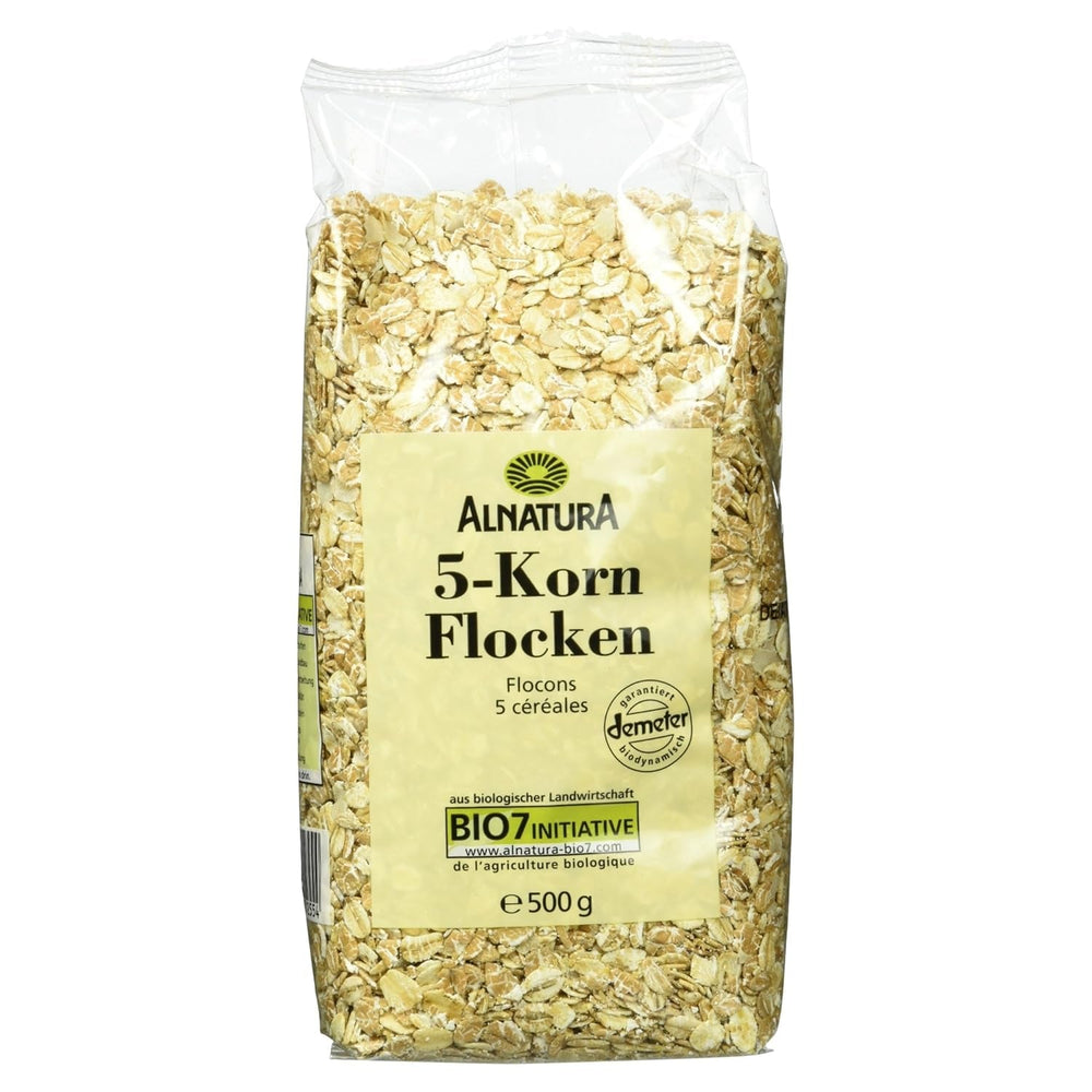 Fulgi organici din 5 cereale, 500 g