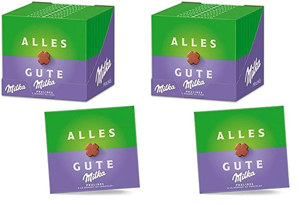Praline Milka All the Best 10 x 110g, Praline fine din ciocolată cu lapte alpină cu umplutură de cremă de cacao (pachet de 2)