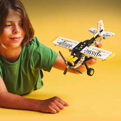 Jouet de construction d'avion à hélice LEGO Technic pour enfants, cadeau pour garçons et filles de 8 ans, moteur à piston 4 cylindres, modèle d'avion à hélice rotative 42198 Ensembles de construction Besuche den LEGO-Store