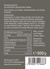Sarrasin BioGourmet Demeter – Sachet 500g | Sans gluten, riche en fibres et régional | Issu de l'agriculture biologique allemande (Bade-Wurtemberg/Bavière) | Idéal pour le muesli, les salades et les accompagnements
