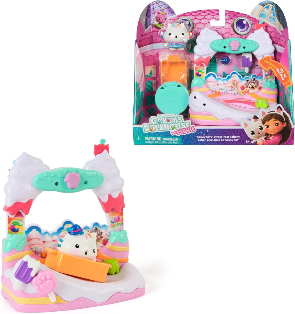 DREAMWORKS GABBY'S DOLLS HOUSE : LE FILM - Ensemble de jeu avec balcon doux de Kuchi avec figurines et accessoires de maison de poupée pour enfants à partir de 3 ans