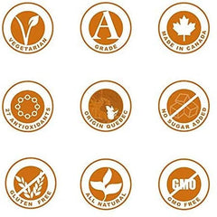 Maplefarm - Sirop d'érable foncé biologique pur canadien, catégorie A, foncé, saveur forte - 250 ml Édulcorants Naty Shop