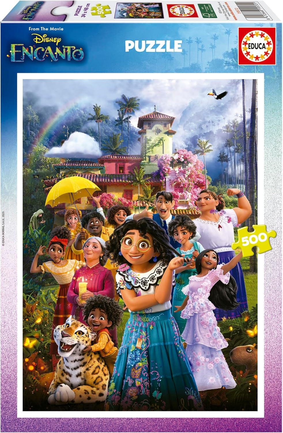 Educa - Puzzle 500 piese pentru adulti | Disney Encanto, puzzle 500 piese pentru adulti si copii de la 11 ani, puzzle pentru copii (19572) Puzzle Naty Shop Titlu implicit