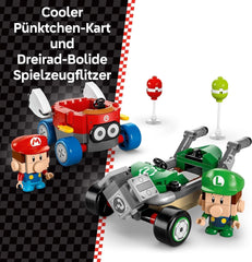 LEGO Mario Kart - Bébé Mario contre. Baby Luigi Nintendo Collectible Figures 2 Speedmen à construire Jouet Cadeau pour garçons, filles et joueurs à partir de 8 ans Adventure Toy 72034 Jeux de construction Besuche den LEGO-Store