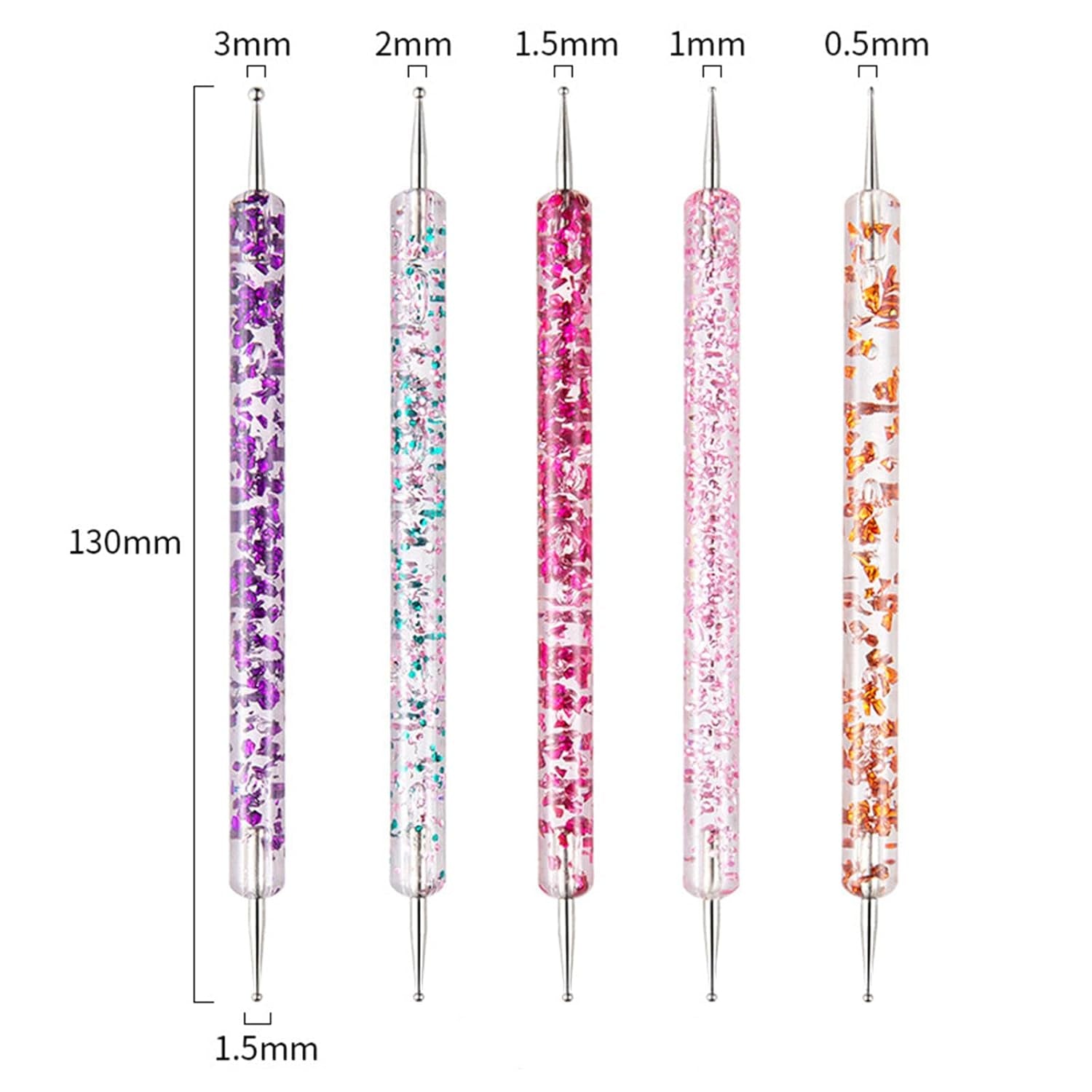 31 StĂŒck Professionelle Nagel Pinsel Set, Dual-Ended Nagelpinsel,Pinsel FĂŒr GelnĂ€gel,Acryl Nail Art Pen,Nail Art Dotting Tools,Nail Brush FĂŒr DIY Nagelkunst Salon Design