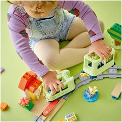 LEGO DUPLO Town Train d'aventure interactif, ensemble de jeu avec lumières et sons pour un jeu de rôle, permet aux enfants de 2 ans de construire des pistes, jouet éducatif préscolaire 10427 Ensembles de construction Besuche den LEGO-Store