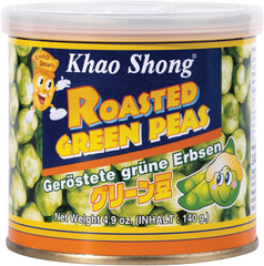 Khao Shong Pois verts frits au wasabi, pois croustillants dans une pâte épicée, une alternative faible en gras aux noix, moyennement épicé, 1 boîte de 140 g | 140 g (1 paquet)