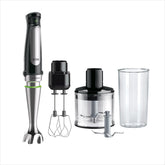 Braun Household Hogar Multiquick 7 Mixer, Spritzschutz, Spülmaschinenfest, Bpa-Frei, 600 Ml, Zerkleinerer 500 Ml, Eisklinge, MQ 7035XBI, 1000 W, Schwarz, MQ7035XBI Bucatarie Naty Shop 4 Zubehörteile 7035X | 3 Accesorios