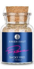 Ankerkraut Smoky Fries de Tim Raue, divers ingrédients pour pommes frites, pommes gourmandes avec arôme raffiné, 145 g dans un verre Korkenglas