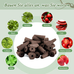 125 éponges de culture, 50 éponges de culture de remplacement, accessoires pour système de démarrage hydroponique avec 50 étiquettes, 12 capuchons isolants, 12 paniers de plantes, 1 pince à épiler