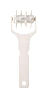 HENDI Rouleau à pâte, coupe-pâte, coupe-grille de pâte, pour plans de travail humides de gâteaux et de pâte à pâtisserie ainsi que de pâte à pizza, 77 x 210 mm, polypropylène