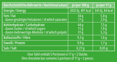 frankonia CHOCOLAT SANS SUCRE AJOUTÉ Chocolat aux noisettes, sans gluten, 85 g