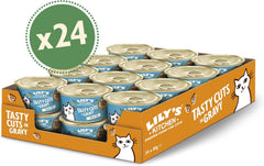 Hrană umedă pentru pisici Lily's Kitchen Fish Tasty Cuts - Pachet de 24 (24 x 85g) Bucăți delicioase de pește în sos pentru pisici