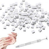 100 Stück Nail Art Schwamm Mit Metallgreifer, Sponge Brush Applikator, Sponge Nagel Pinsel, Maniküre Zubehör Für Nägel, Um Eine Vielzahl Von Gradient Nail Art Patterns Zu Erstellen