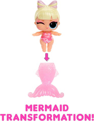 L.O.L. Surpriză! Mermaids Baby Sisters - Cu cozi care își schimbă culoarea, Selecție surpriză, Conține 1 păpușă cu accesorii drăguțe, Colecționează toate cele 8 păpuși, Pentru copii cu vârsta peste 4 ani (pachet de 2) Papusi Naty Shop