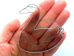 Städter Moule à biscuits Swan 6,5 cm Acier inoxydable, Argent