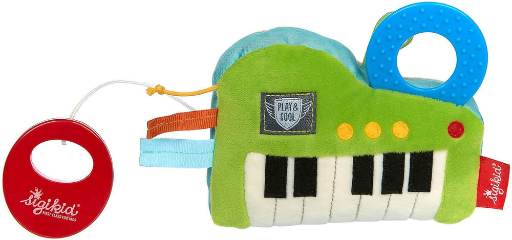 SIGIKID 42659 Music Box Keyboard For Elise Play & Cool fete și băieți jucărie pentru copii recomandat de la naștere verde / albastru Jucarii Bebe Naty Shop Verde/albastru