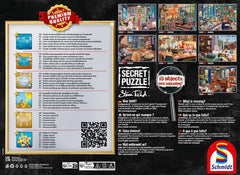 Schmidt Spiele 59919 Puzzle secret, La masa de bucatarie, 1.000 piese, Colorat, Mare Puzzle Naty Shop