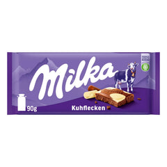 Milka Cow Spots – Chocolat au lait alpin avec chocolat blanc au design Cow Spot – 24 x 90 g