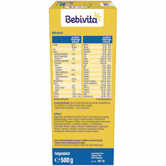 2 Folgemilch (4 x 500g), par 6. Monat, avec Vitamine C et D, Oméga-3 (DHA), modifiés sättigend