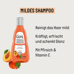 Guhl Shampoing Frais & Fruité - Contenu : 250 Ml - Type de cheveux : Normaux Douche et bain Guhl