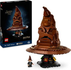LEGO Harry Potter Chapeau parlant Modèle de Poudlard pour adultes Cadeau de film pour femmes hommes maman papa 31 combinaisons de sons aléatoires vous trie dans votre maison de Poudlard 76429 Ensembles de construction Besuche den LEGO-Store Single
