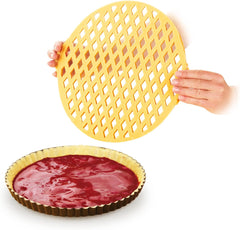 Boîte à biscuits Tescoma, plastique, blanc/jaune, 34 x 33 x 1,8 cm