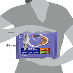 Purina One - Pâtes spéciales en sauce couenne/cuisson/entrée et dinde pour petits plats avec appétit, 340 g