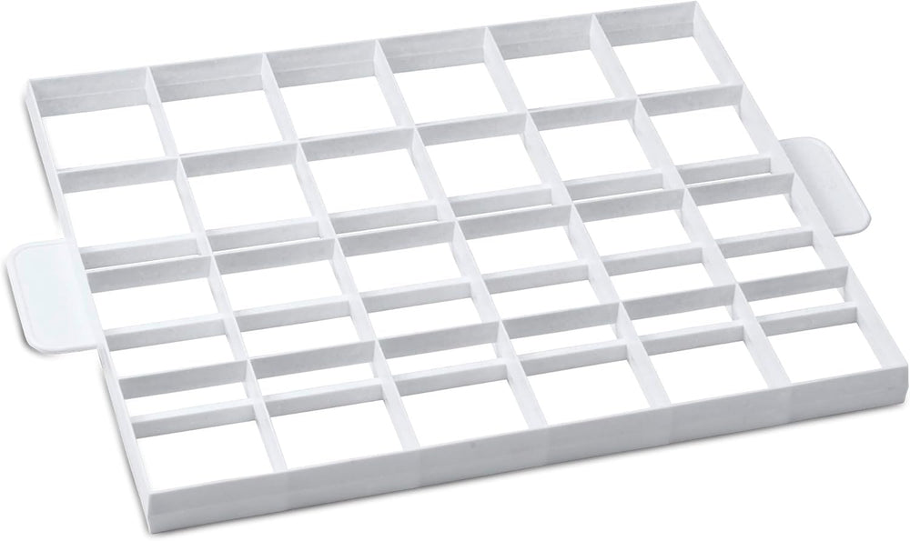 STÄDTER Diviseur à biscuits et coupe-pâte pour 24 ou 30 pièces, plastique alimentaire, passe au lave-vaisselle, utilisable des deux côtés