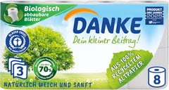 Papier toilette Merci 56 pièces, rouleaux 7X8, 3 couches