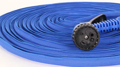 Goodyear - Tuyau d'arrosage 3 couches flexible, sans torsion et léger en latex et textile haute densité de 30 m, raccords rapides ½" et ¾" + pistolet 7 fonctions