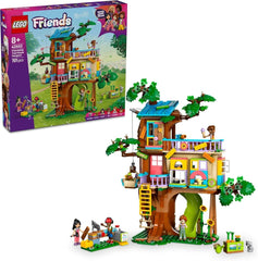 LEGO Friends Treehouse - Ensemble de construction et de jeu pour jeu de rôle, maison de jouets pour filles de 8 ans, ensemble avec 4 figurines de personnages et 2 figurines d'animaux, idée cadeau pour les enfants 42652 Ensembles de construction Besuche den LEGO-Store Default Title