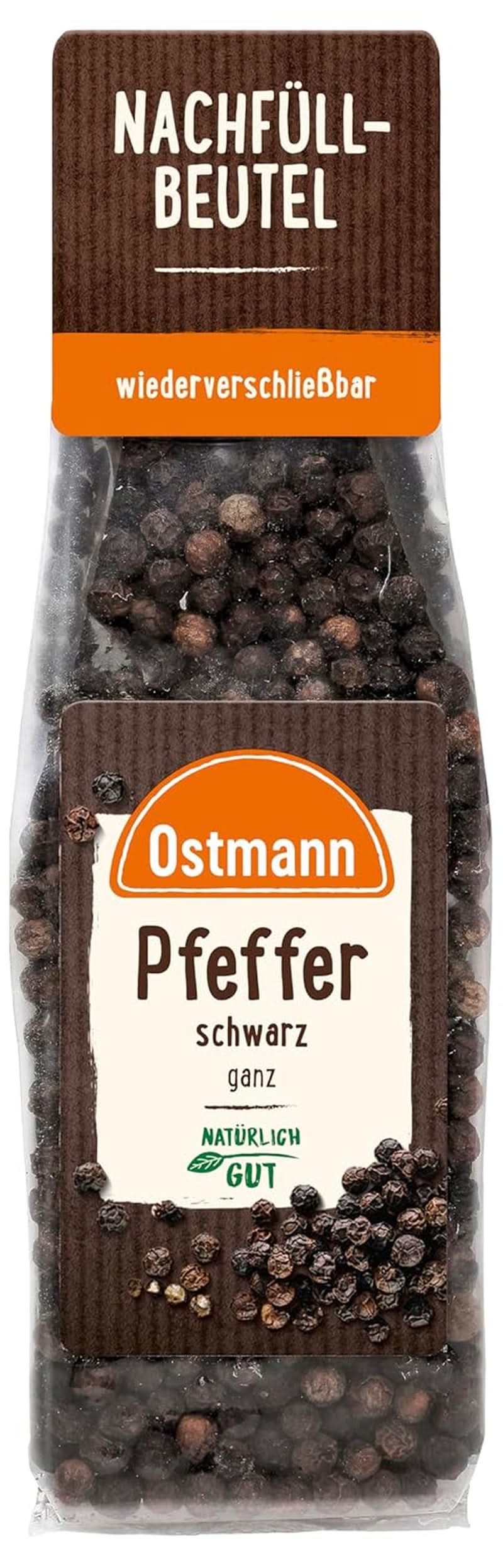 Ostmann boabe de piper negru (1 X 50 G) Condimente Naty Shop 50 grame 1