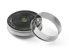 HENDI Ausstechformset, avec Zackenrand, 14er Set, ø120x(H)35mm, Edelstahl