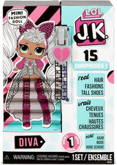 LOL Surprise JK Mini-Modepuppe - 15 Surprises, Vêtements et Accessoires - Ab 6 Jahren - Sammlerstück - Diva