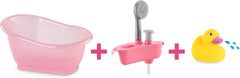 Corolle 9000141660 - Baignoire Mon Grand Poupon avec fonction pompe et canard en caoutchouc pour toutes les poupées 30-36 cm, 32,5 cm, à partir de 3 ans