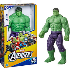 Marvel Avengers Titan Hero Series Blast Gear Deluxe Hulk Action Figure, jucărie mare de 30 cm, pentru copii cu vârsta peste 4 ani, verde Action figures Naty Shop