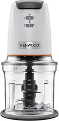 Kenwood Easychop CHP61.000WH, Zerkleinerer Mit Vier Klingen, Schüssel 0,5 L, Druckantrieb, 2 Geschwindigkeiten, Rutschfester Ring, Spülmaschinenfest, Eisbrecher, 500 W, Weiß Kitchen Naty Shop