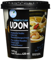 Allgroo Udon Cup Nouilles instantanées – Soupe Udon épicée aux fruits de mer savoureuse – Préparation rapide (1 x 173 g)