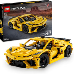 LEGO Technic Chevrolet Corvette Stingray - Véhicule de construction pour un véhicule - Véhicule de sport - Modèle de voiture - Conçu pour les jeunes et les filles à partir de 9 ans, les véhicules de jeu sont livrés 42205