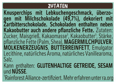 Nestlé Gingerbread, une collation délicieuse et croquante au goût de pain d'épices, recouverte de chocolat au lait et affinée de rayures décoratives de chocolat noir, 1 paquet (1 x 115g)