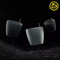 LECHUZA Pot de Fleur Classico Color ECO 35 Gris Clair avec Système d'Arrosage et Indicateur de Niveau d'Eau | Fabriqué en plastique 100 % recyclé | Finition mate | Ø 34,5 x 32,5 cm | 18930